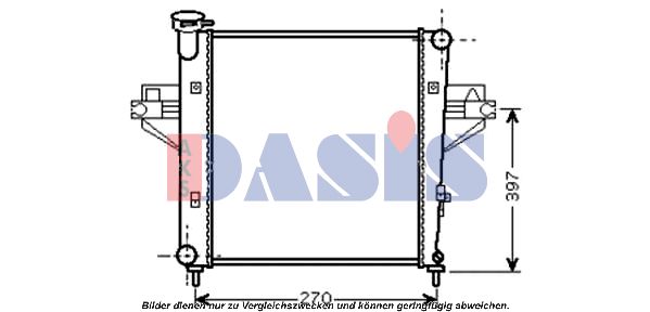 AKS DASIS Radiaator,mootorijahutus 520101N